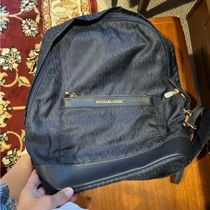 Michael Kors small backpack navy blue